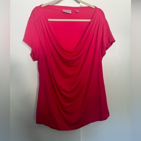 Avenue Pink Short Sleeved blouse plus size 18/20 - Picture 1 of 7